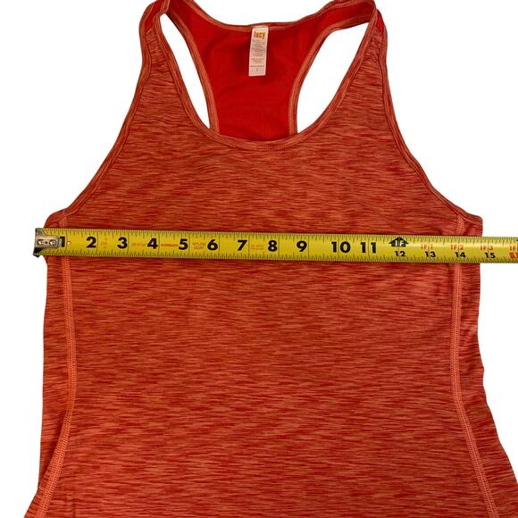 Lucy Tank Top Razor Back Women's Size S Orange And White - EUC - Picture 5 of 6